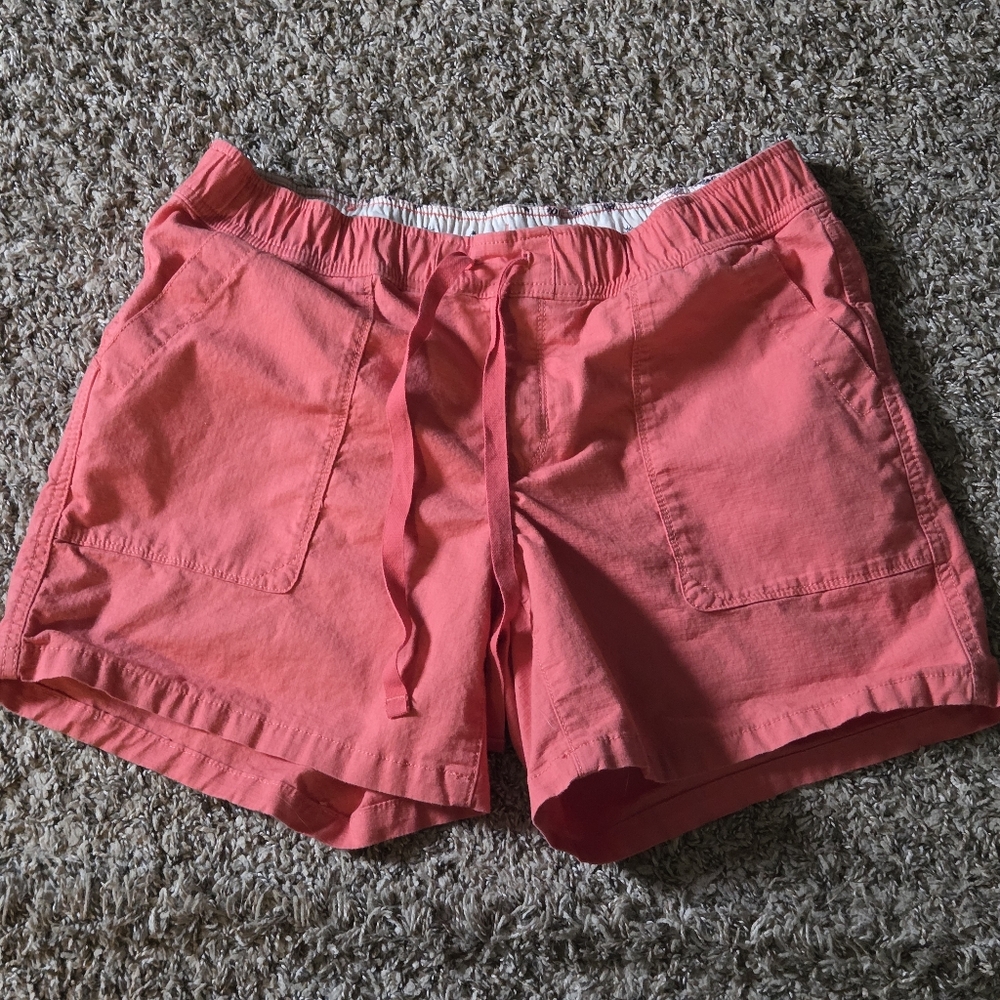 The North Face Ripstop Cotton Shorts Pink/Coral/Orange. Womens Size Medium